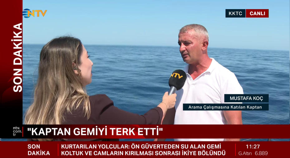 Girne'deki feribot kazasıyla ilgili gözler kaptanın açıklamasında: 'Kaptanı ben taşıdım'