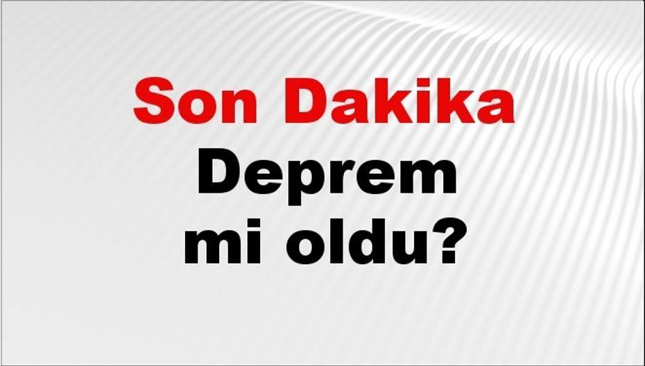 Balıkesir'de Son Dakika Deprem Haberleri (09 Eylül 2026)