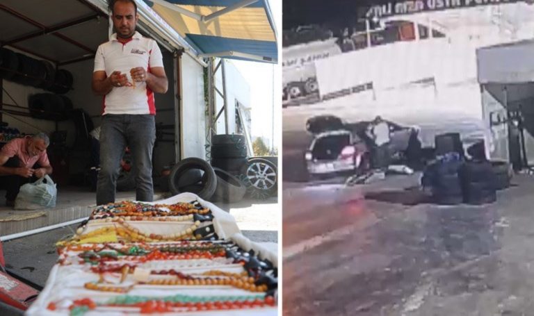 Tamir için geldi: “1 milyon”luk tespihini çaldı, lastiği patlayarak kaçtı – Son Dakika Türkiye Haberleri