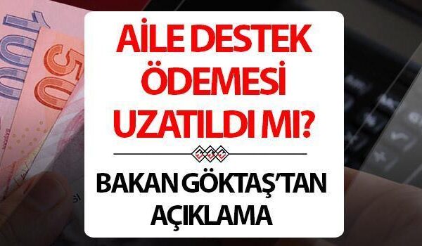 AİLE DESTEK ÖDEMESİ 2024 YILINDA NE ZAMAN BİTECEK | Aile desteği uzatıldı mı, bitti mi, 2025’te devam edecek mi? Ödeme tarihi belli oldu! Bakan Göktaş açıkladı!