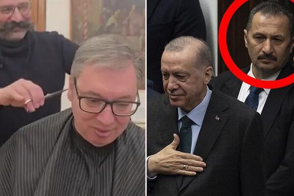 Sosyal medyada ilginç anlar gündemdeydi! Cumhurbaşkanı Serbo Vucic berberini Başkan Erdoğan’ın Koruma Direktörü Muhsin Köse ile karşılaştırdı: “Sana nasıl güvenebilirim?”