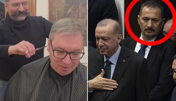 Sosyal medyada ilginç anlar gündemdeydi! Cumhurbaşkanı Serbo Vucic berberini Başkan Erdoğan’ın Koruma Direktörü Muhsin Köse ile karşılaştırdı: “Sana nasıl güvenebilirim?”