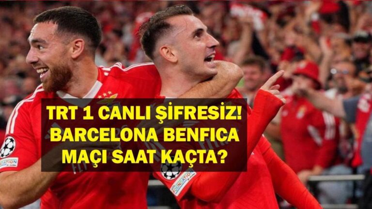 Benfica Barcelona’nın maçı ne zaman? Benfica Barcelona Maç Personeli