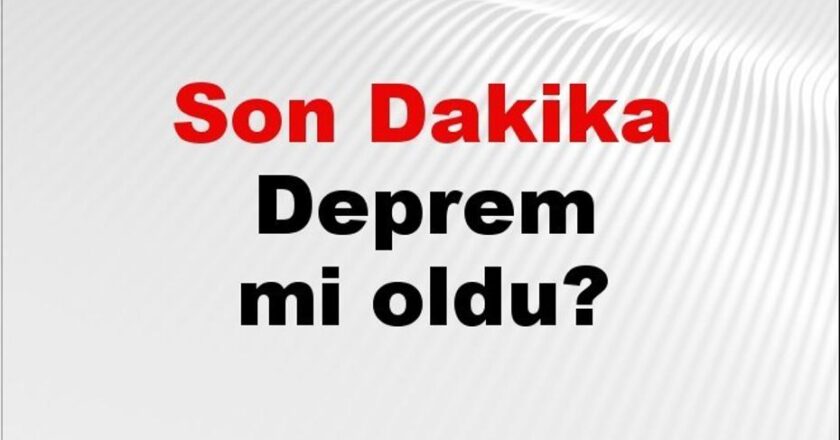 Muğla’da Deprem Mi Gerçekleşti? Son Gelişmeler ve AFAD Verileri 11 Kasım 2025